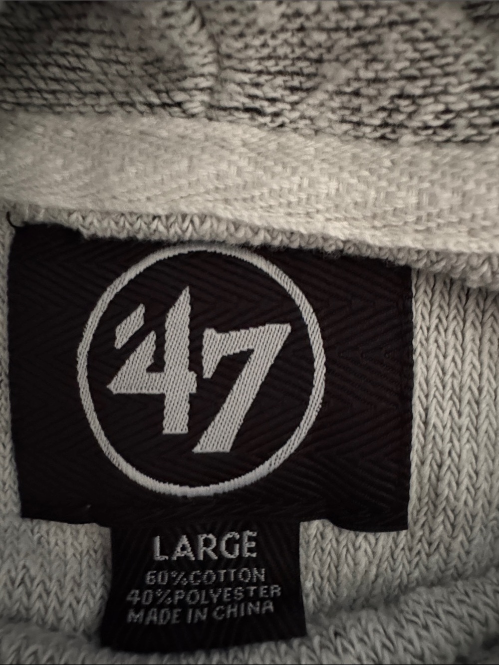 '47 Brand Gray Pullover with Black Logo Tag - Picture 2 of 4